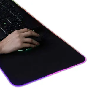 Bilgisayar Mouse Pad paspaslar PC oyun aksesuarları promosyon kaymaz kauçuk 300*800*4mm siyah özel Logo 4mm stok Hongcheng