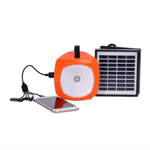 Lanterne solaire de camping en panneau solaire, chargeur usb, rechargeable, vente en gros, w