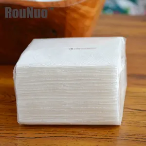 Rounuo wholesale 100% wood pulp 175 x 95mm embossed table dinner napkins paper for restaurant