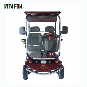 <span class=keywords><strong>Scooter</strong></span> Eléctrico de Movilidad de 4 Ruedas con Asiento Doble y Toldo de 40-60 km para Personas con Discapacidad - Product Image 3