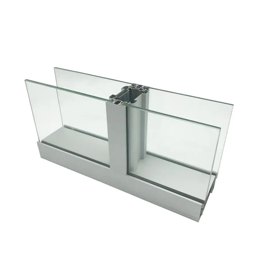 Cloison intérieure en verre à Double couche, séparateur de verre simple Transparent pour le bureau