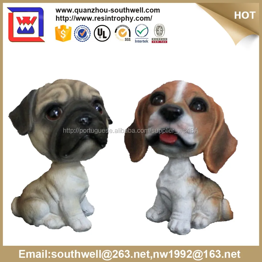 2016 chegada nova cão com bobble cabeça balançando a cabeça toy dog bobblehead para venda