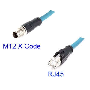 IP67 IP68 Imperméable L'industrie <span class=keywords><strong>Ethernet</strong></span> 8 Broches Mâle M12 X Code à RJ45 Câble - Product Image 5