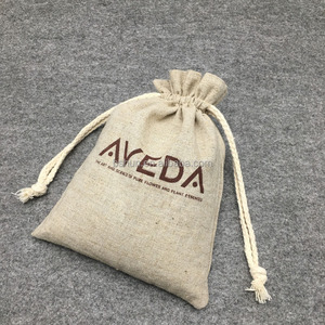 Bolsa de arpillera con cordón, con volantes, duradera, saludable, tamaño personalizable y logotipo - Product Image 2