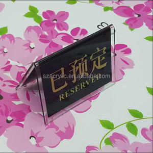 Restaurant de bureau <span class=keywords><strong>acrylique</strong></span> de <span class=keywords><strong>plaque</strong></span> d'immatriculation - Product Image 4