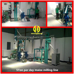 L'ouganda petite échelle maïs fraisage ligne farine de maïs faisant la machine pour faire ugali posho - Product Image 3