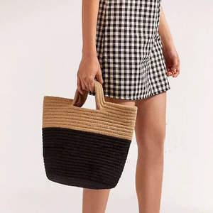 INS Nuovo Colore di Modo di Corrispondenza Portatile Vacanza Al Mare di <span class=keywords><strong>Paglia</strong></span> <span class=keywords><strong>Borsa</strong></span> Da Spiaggia <span class=keywords><strong>Donna</strong></span> - Product Image 5