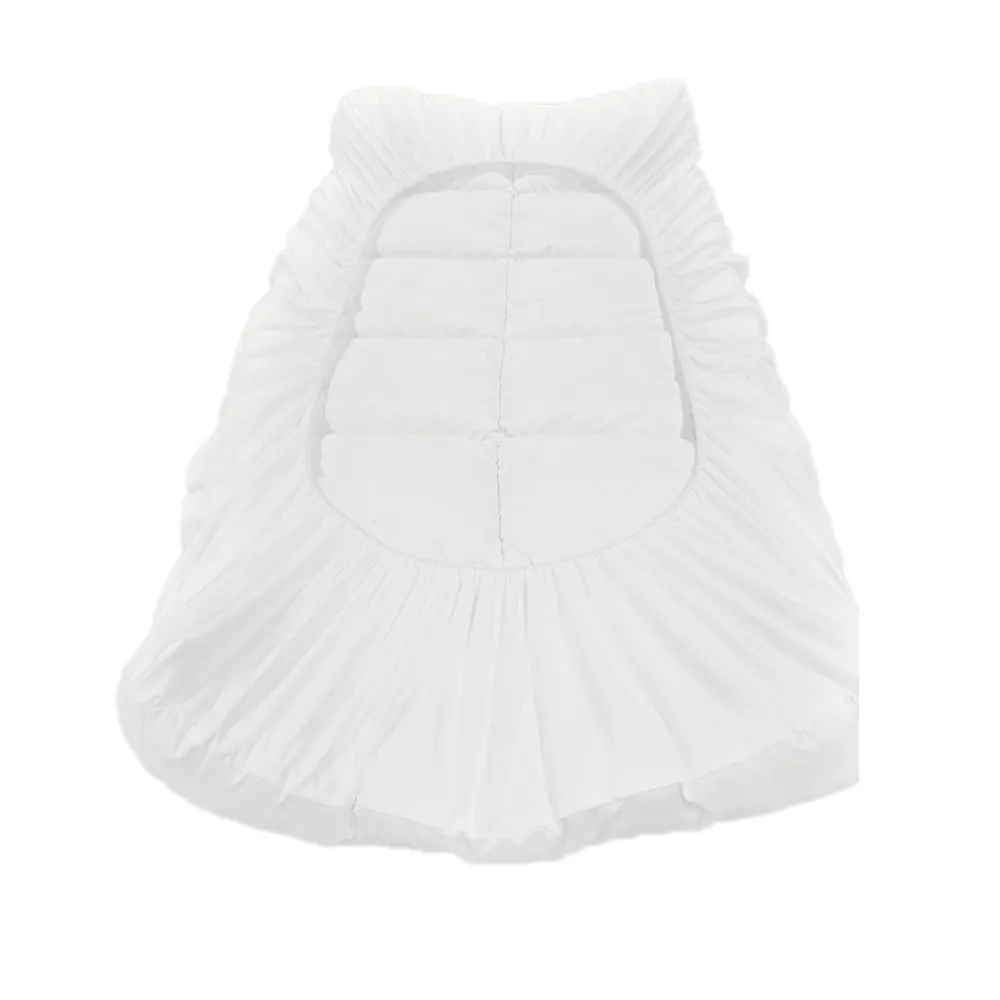 Queen und King Fitted Polyester White Quilted Matratze Topper