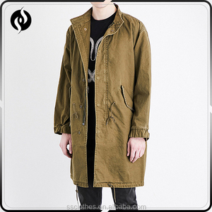 2017 la Mejor calidad de encargo botón de color <span class=keywords><strong>caqui</strong></span> al aire libre abajo cuello redondo <span class=keywords><strong>hombre</strong></span> <span class=keywords><strong>parka</strong></span> - Product Image 1