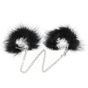 Toptan yetişkinler için altın zincir tüy esaret dişli ile BDSM alternatif oyuncaklar kelepçe çiftler Nopty kısıtlama pranga - Product Image 5