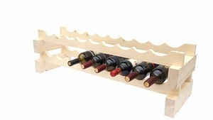 Apilamiento de madera sólida de pino estante capas estante para <span class=keywords><strong>vino</strong></span> tinto - Product Image 2
