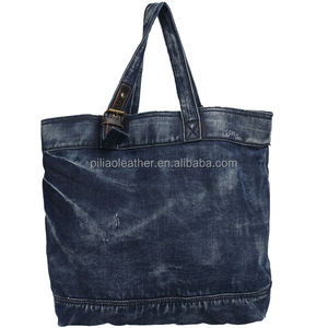 <span class=keywords><strong>Borsa</strong></span> Tote Grande alla Moda per Donna, Elegante <span class=keywords><strong>Borsa</strong></span> da Spiaggia in <span class=keywords><strong>Jeans</strong></span> Ricamato con Fodera in Tela, Realizzata in Resistente Materiale PP - Product Image 2