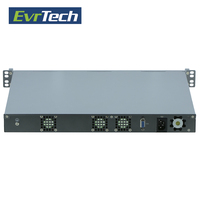 Grade d'entreprise 1U rackmout 8 Lan pare-feu de sécurité réseau informatique avec Noyau i7-4790K et 4 fiber 1000 M LAN