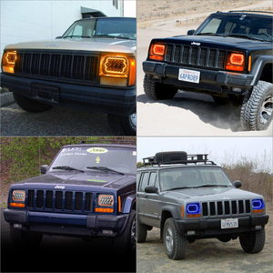 Barato jeep YJ XJ doble haz Light Drive 45 W camión colores ángulo ojo LED faros DRL 5x7 LED faro - Product Image 6