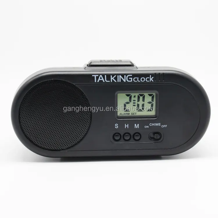 Despertador de voz en vivo para escritorio, reloj despertador parlante en español