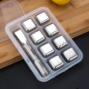 إكسسوارات قضيب معدني قابلة لإعادة الاستخدام أداة مرآة مكعبات ثلج ويسكي مستدامة - Product Image 4