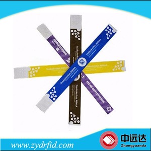 13.56mhz अभिगम नियंत्रण कार्ड आरएफआईडी डिस्पोजेबल wristband मुद्रण योग्य एक समय का उपयोग ड्यूपॉन्ट कागज कंगन - Product Image 5