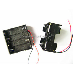 Lateral doble 8x1.5 V AA (UM-3 * 8) Caja Del Sostenedor de Batería Negro - Product Image 1