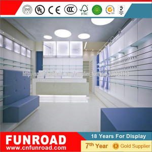 Mostradores expositivos de multiuso con escaparates de pared y vitrina templada con acrilico LED brillante para <span class=keywords><strong>farmacia</strong></span> - Product Image 1