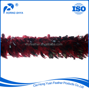 China NO. 1 Pluma de Primera Fábrica de Alta Calidad 8-10 Pulgadas Medio Bronce Schlappen Irid Boa Boas de Plumas Al Por Mayor - Product Image 2