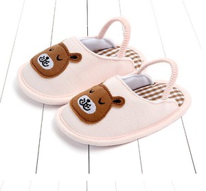 <span class=keywords><strong>Pantofole</strong></span> in stoffa per bambini per neonati e scarpe da interno per bambini <span class=keywords><strong>pantofole</strong></span> in cotone antiscivolo con suola morbida per bambini - Product Image 4