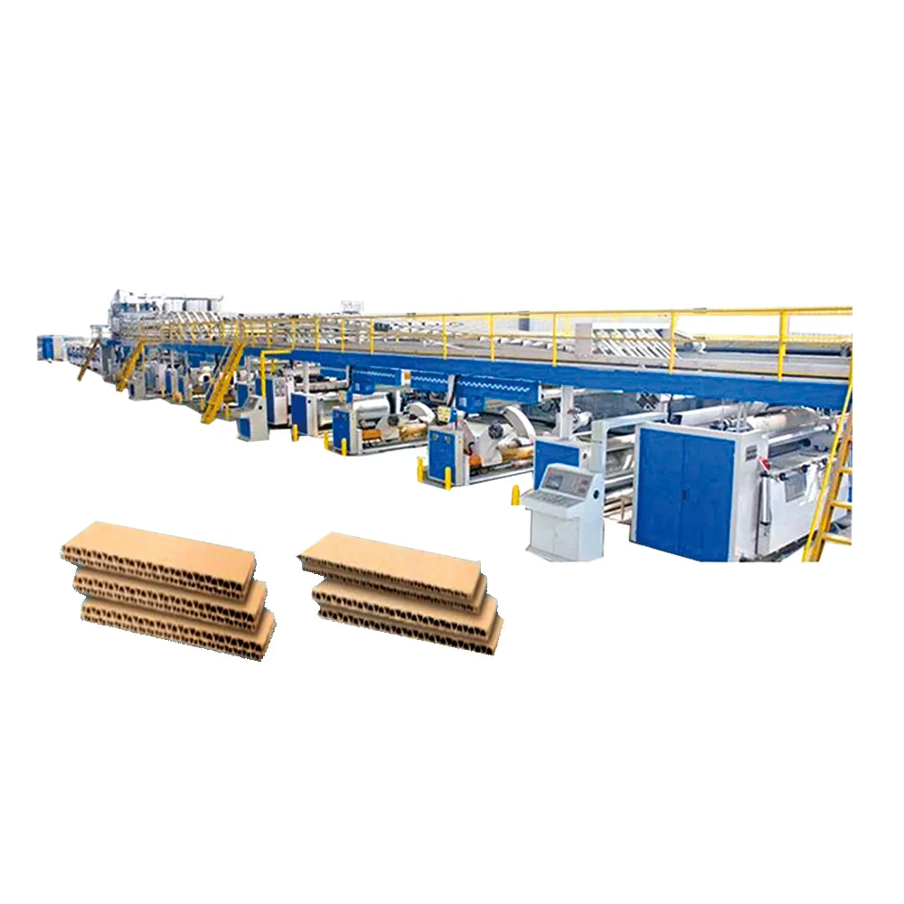 Fully Auto Corrugated paperboard cordboard Carton Box 3 5 7 Ply Making Machine/automatic corrugated board plant