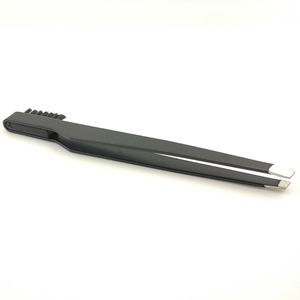 Grosir Kualitas Tinggi Kosmetik Pinset Stainless Steel Alis Pinset dan Alis Klip dengan Sikat - Product Image 3