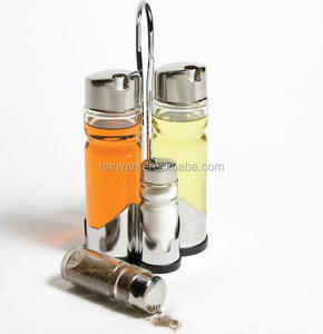 Juego <span class=keywords><strong>de</strong></span> 5 Botellas Dispensadoras <span class=keywords><strong>de</strong></span> <span class=keywords><strong>Aceite</strong></span> <span class=keywords><strong>de</strong></span> Oliva <span class=keywords><strong>y</strong></span> <span class=keywords><strong>Vinagre</strong></span> Ecológicas con Soporte <span class=keywords><strong>de</strong></span> Acero Inoxidable - Product Image 1
