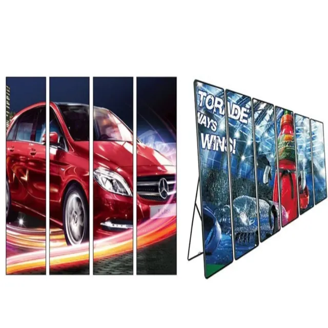 P2 Indoor High Definition Advertising Screen Poster Led Display Stand Mirror Led Display Screen