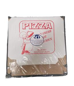 OEM ODM <strong>4</strong> 7&quot; 9 11 13 15 18 Inch <strong>Rectangular</strong> Bulk Cheap Lock Corner Clay Coated Pizza <strong>Box</strong> - Product Image 4