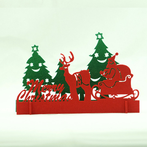 Mini décoration <span class=keywords><strong>de</strong></span> Noël DIY, arbre <span class=keywords><strong>de</strong></span> Noël en feutre 100% polyester - Product Image 3
