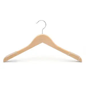 Top Tipo di Abbigliamento Moderna Del Silicone di Slittamento non di Spalla Camicia di Legno Vestito Appendiabiti Display - Product Image 1