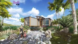 Prefab Nhà Cottage Khu Nghỉ Mát <span class=keywords><strong>Log</strong></span> Cabin Hiện Đại Đúc Sẵn Nhà Đẹp - Product Image 2