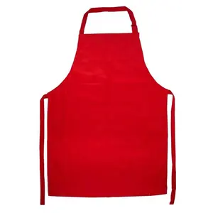 家纺可爱儿童厨房定制高品质铅促销围裙无袖清洁围兜亚麻围裙