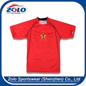 wholesale cheap price curved hem no brand zip t-shirt - Product Image 6