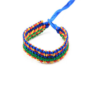 Regalo de <span class=keywords><strong>la</strong></span> manera hecha a mano con estilo ajustable mirada nylon trenzado pulsera - Product Image 1