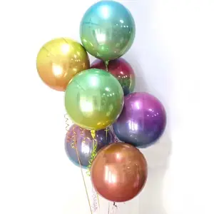 Gradienten Helium Folien Ballons 4D Ball Für geburtstag hochzeit baby dusche Dekoration