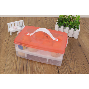 Limpio de gran capacidad constante fuerte huevo contenedores de plástico cajas de almacenamiento - Product Image 1
