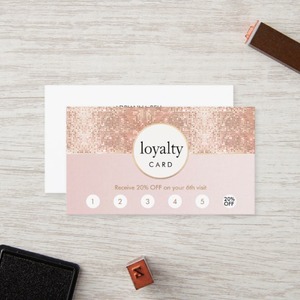 2019 mode en gros Odm Logo personnalisé feuille d'or rose cils sourcils beauté cartes <span class=keywords><strong>de</strong></span> fidélité - Product Image 5