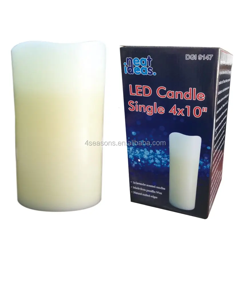 Lampu lilin LED satu 4*10 inci, lampu suasana simulasi