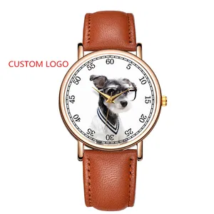 Schöne Dog Fancy OEM Uhr Marke Logo Armbanduhr Mann Frau Bauen Sie Ihre Eigenen Markenuhr