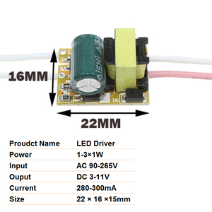 1-36 W <span class=keywords><strong>LED</strong></span> Driver Ingresso AC90-265V Trasformatori di Illuminazione di Alimentazione Built-In Costante 300mA di Corrente <span class=keywords><strong>per</strong></span> DIY HA CONDOTTO Le Lampade - Product Image 2