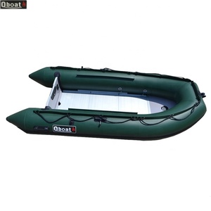 Bote Inflable Plegable Pequeño <span class=keywords><strong>de</strong></span> Aluminio Airmat para Pesca y <span class=keywords><strong>Rescate</strong></span> con Motor Fuera <span class=keywords><strong>de</strong></span> Borda, Material Hypalon Resistente - Product Image 5
