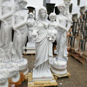 <span class=keywords><strong>Statue</strong></span> a Grandezza Naturale della Madonna con Bambini in Vendita - Product Image 2