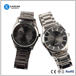 Price surface quartz watches men stainless steel watch gunmetal watch - Product Image 3