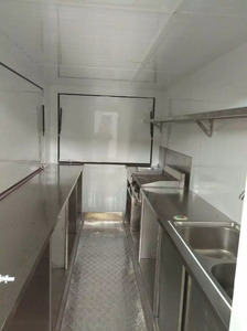 Alta calidad al aire libre camión de comida móvil comida Van remolque grande <span class=keywords><strong>cocina</strong></span> caravana carro - Product Image 6