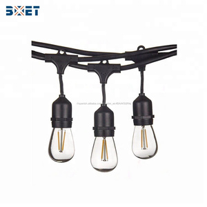48 pies cadena radial de la luz luces de navidad funcionamiento	con bombilla foco <span class=keywords><strong>piscina</strong></span> para cobertizo - Product Image 5