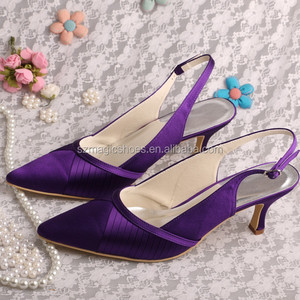 purple designer heels