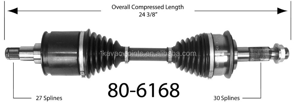 Front Drive Axle 43430-60010, 43430-35030 for PRADO KZJ90