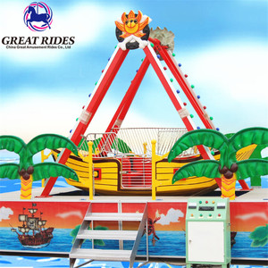 Équipement de parc à thème en plein air enfants jouer <span class=keywords><strong>jeu</strong></span> mini bateau pirate - Product Image 1